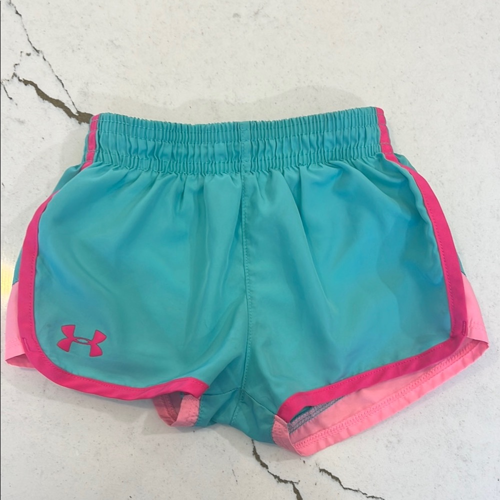 Toddler Under Armour Teal Athletic Shorts